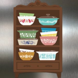 Retro Kitchen Hutch Magnet