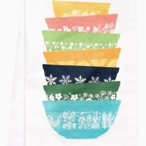 Vintage Bowl Sparkle Tea Towel