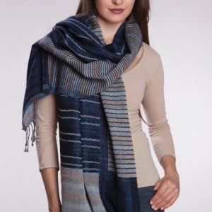 Kalya Wool & Cotton Navy/Silver