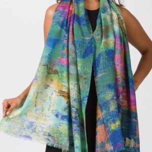 Sakshi Fine Wool Shawl-Turquois