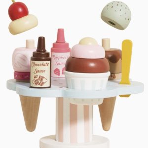 Wooden Ice Cream Stand/Toppings