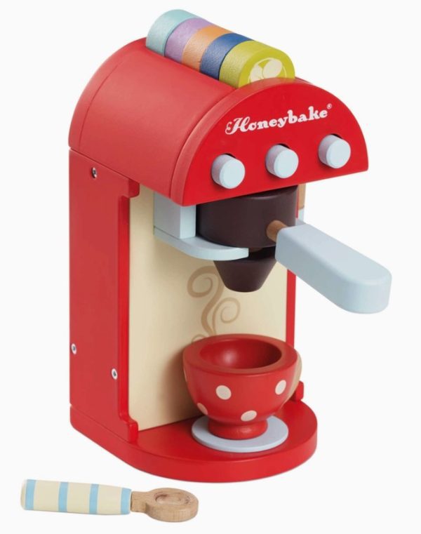 Wooden Toy Coffee Machine & Pod