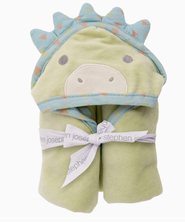 Hooded Bath Towel-Dino
