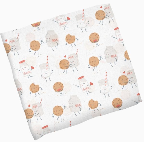 Muslin Blanket-Milk & Cookies