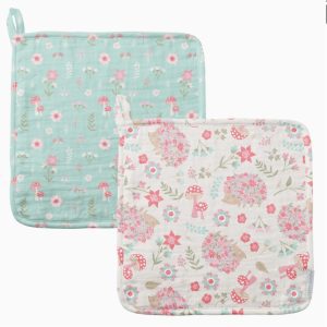 Muslin Washcloth Set-Hedgehog