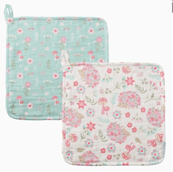Muslin Washcloth Set-Hedgehog