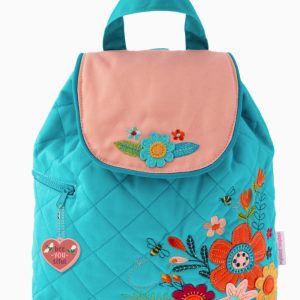 Quilted Backpack-Floral