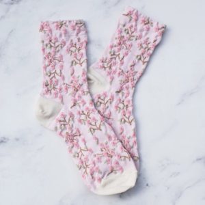 Spring Blossoms Pink Sox