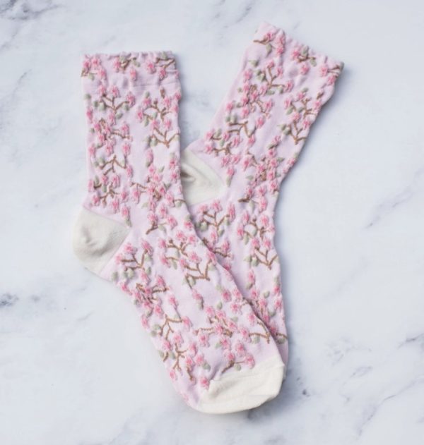 Spring Blossoms Pink Sox