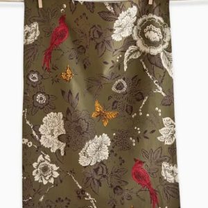 Autumn Toile Dishtowel - Green