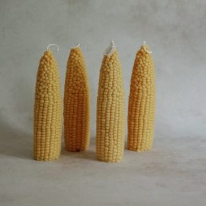 Corn Cob Pillar Candle