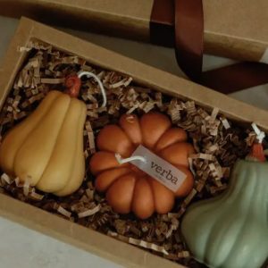Fall Pumpkin Candle Gift Box