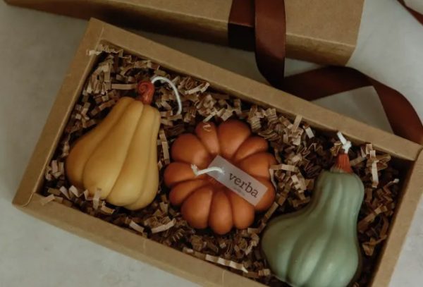 Fall Pumpkin Candle Gift Box