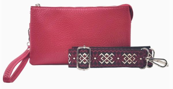 Stef Crossbody/Wristlet Red