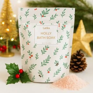 Christmas Holly Holiday Bath So