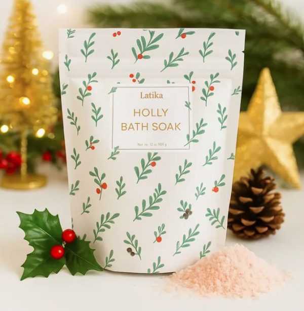 Christmas Holly Holiday Bath So
