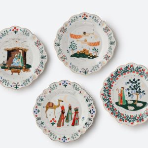 Nativity Dessert Plate Set