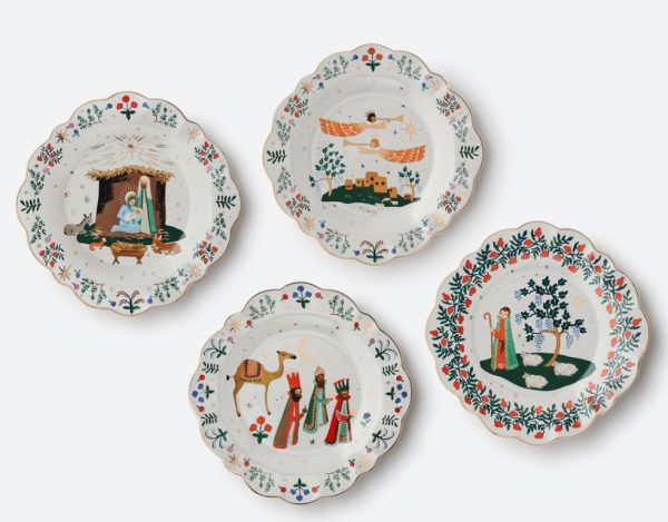 Nativity Dessert Plate Set