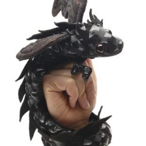 Midnight Dragon Wristlet Puppet