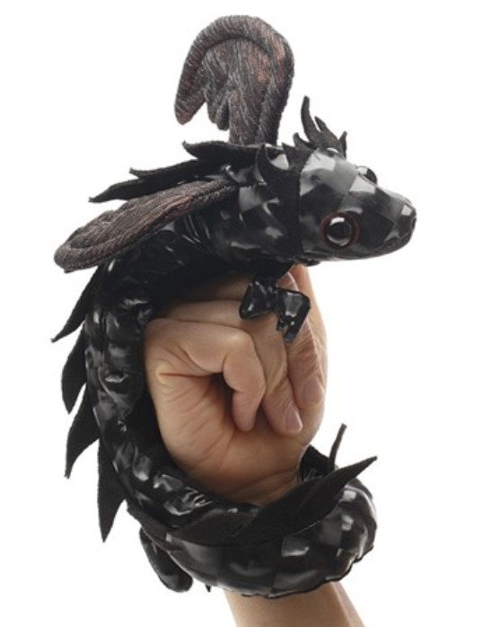 Midnight Dragon Wristlet Puppet