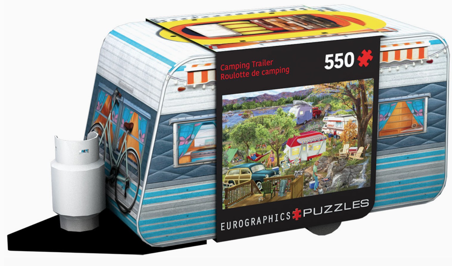 Camping Trailer Tin & Puzzle