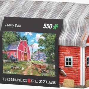 Family Barn Tin & Puzzle