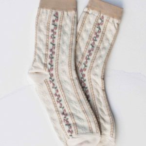 Vintage Stripe Floral Cotton