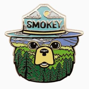 Smokey Bear Forest Pin