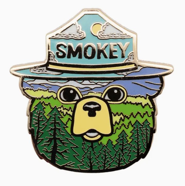 Smokey Bear Forest Pin