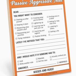 Passive-Aggressive Nifty Note
