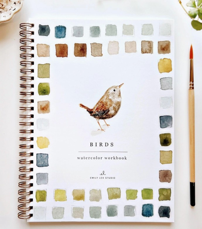 Birds Watercolor Workbook