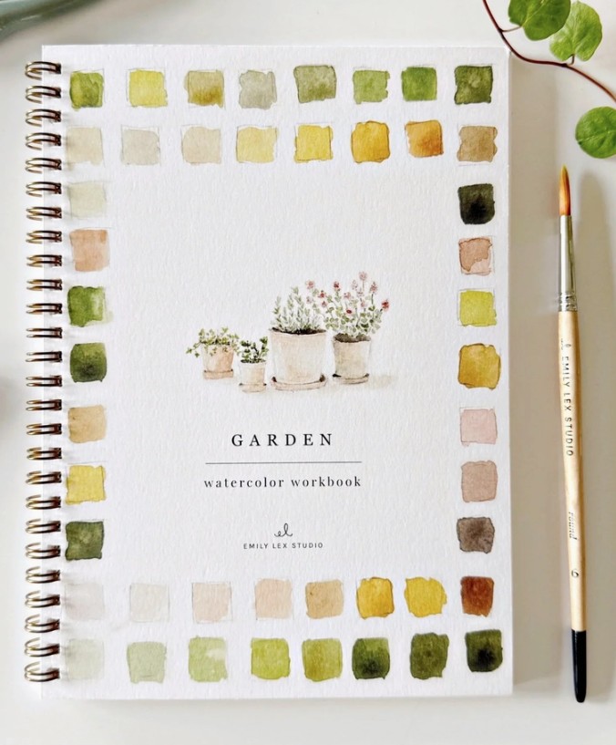 Garden Watercolor Workbook