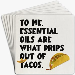 Essential Oils Paper Coaster