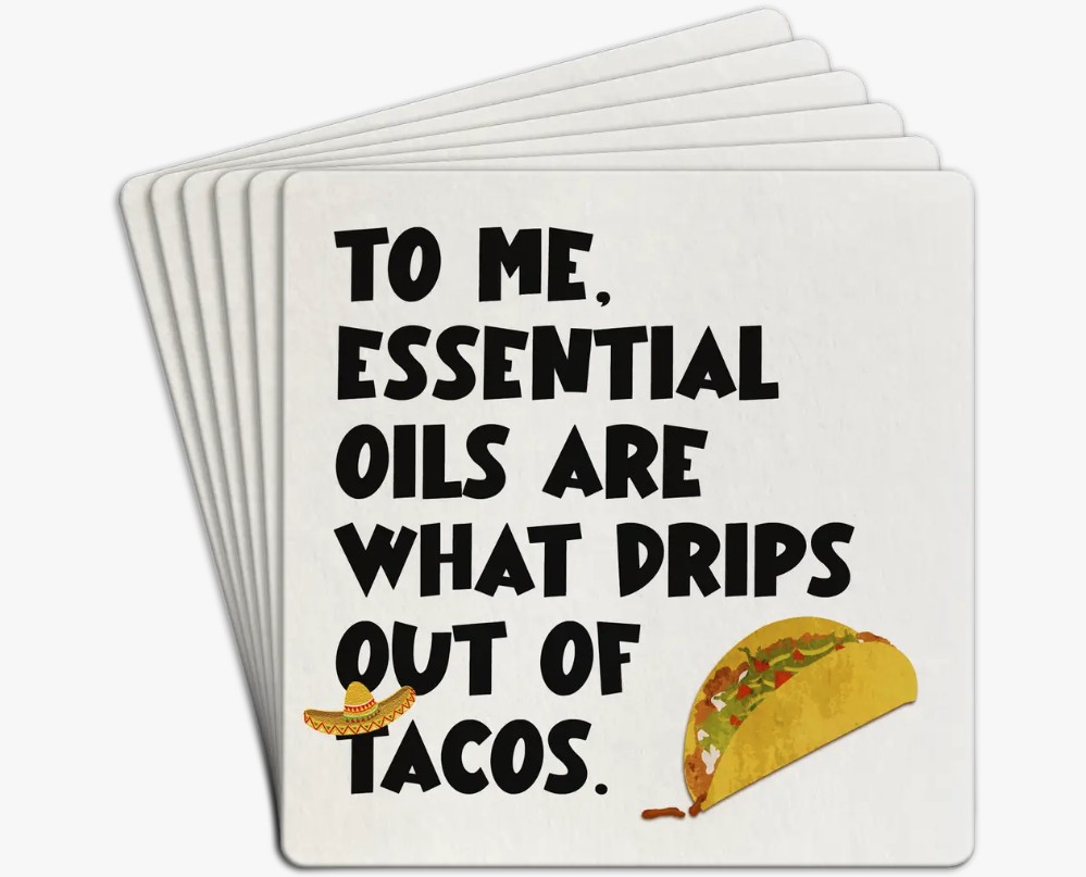 Essential Oils Paper Coaster