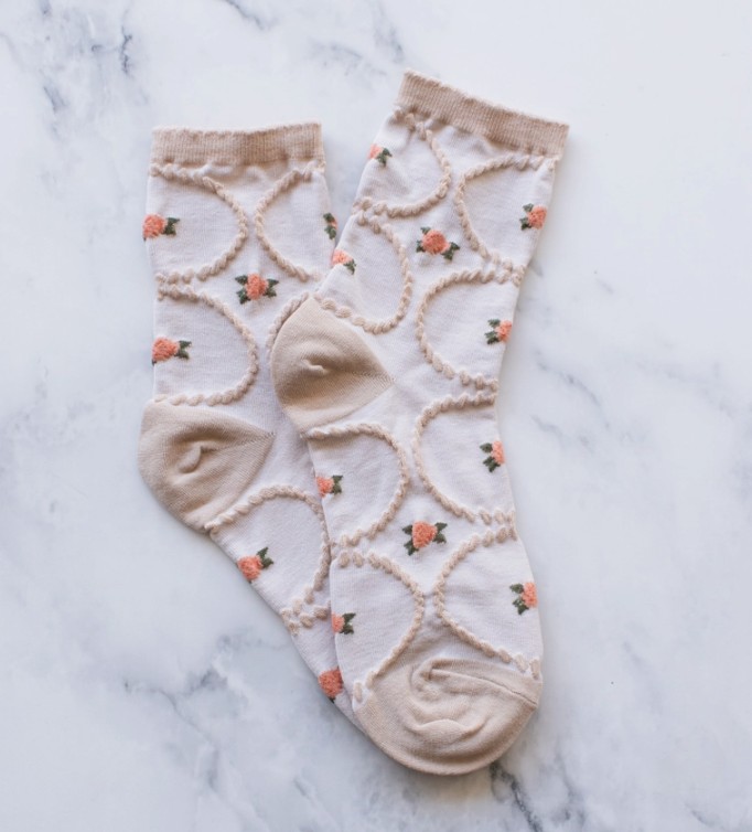 Women's Antique Floral Sox