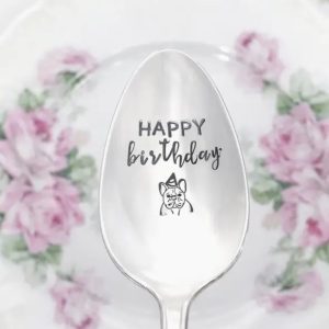 Happy Birthday Bulldog Spoon