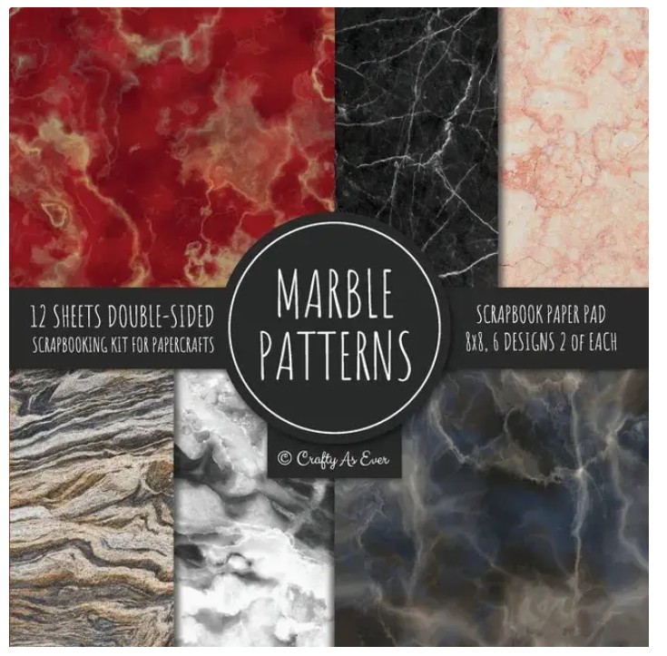 Marble Patterns 8x8 Paper
