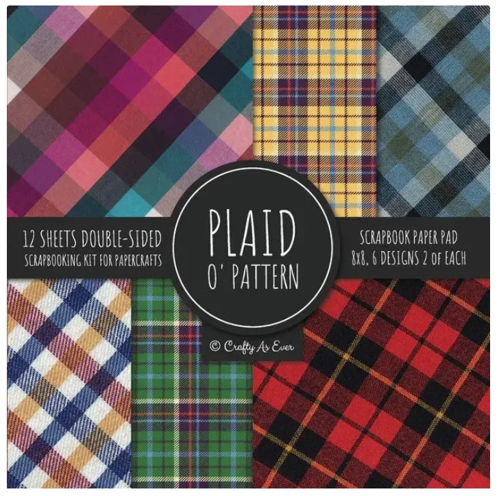 Plaid O' Patterns 8x8 Paper