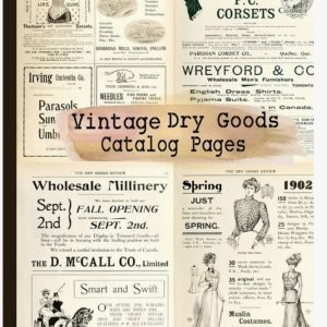 Vintage Dry Goods Catalog Pages