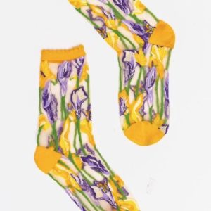 Calla Lily Ruffle Sheer Crew