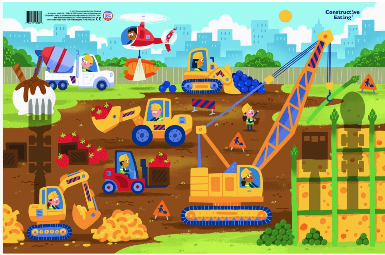 Construction Worksite Placemat