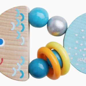 Rattlefish Wooden Baby Rattle