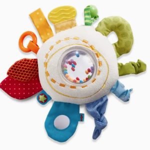 Teether Cuddly Rainbow Round