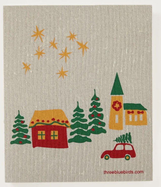 Christmas Village On Sand