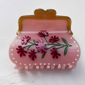 Coin Purse Hair Claw Pink