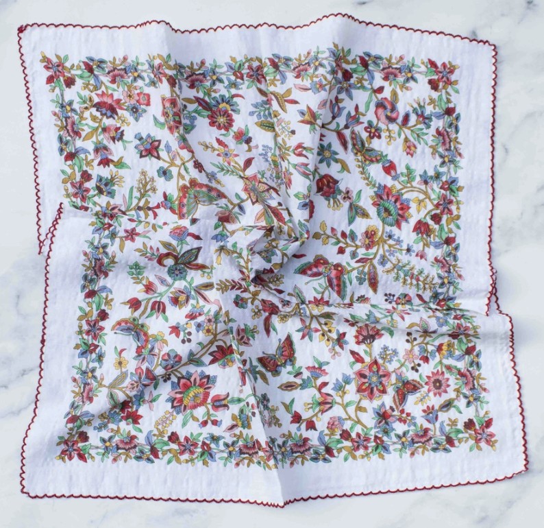 Floral & Butterfly Scarf