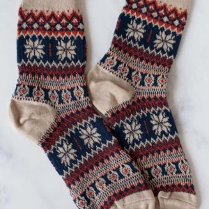 Holiday Snowflakes Casual Socks