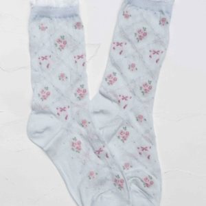 Floral Ribbon Blue