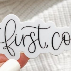 But First Coffee Sticker