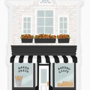 Clear Bakery Storefront Sticker